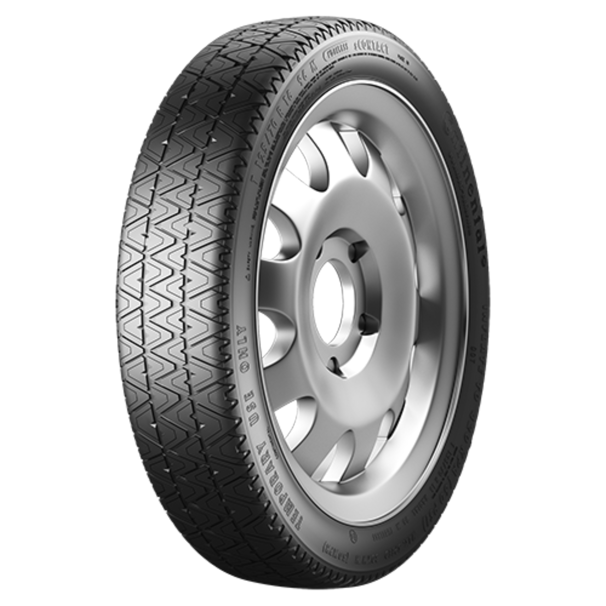 CONTINENTAL SCONTACT (Spare Tire) 165/80 R17 104M – Herstellerbild Vollansicht